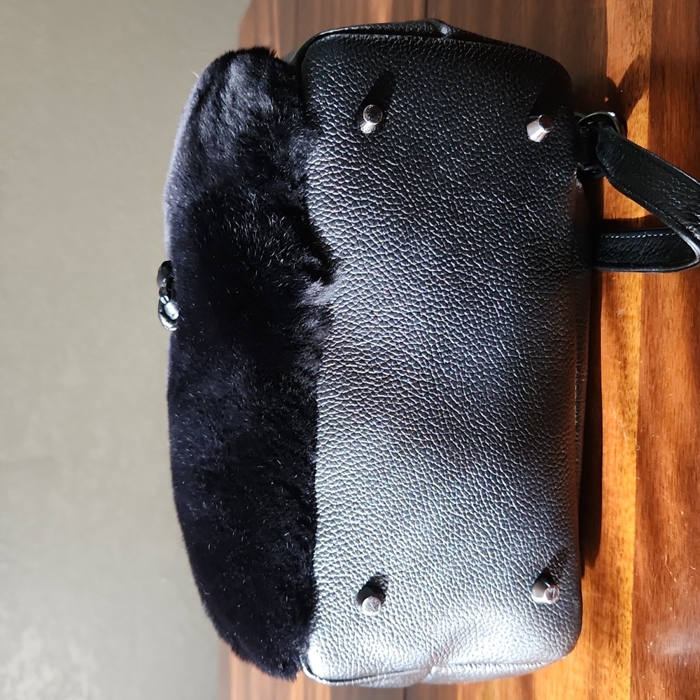 Overland Rex Rabbit Fur Leather Backpack - Picture 6 of 16